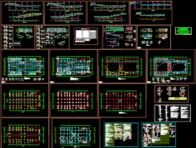 赤峰钢结构报告厅图纸