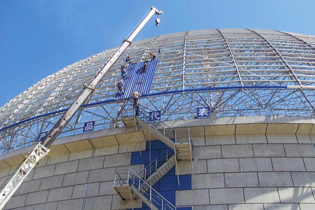 赤峰发电厂球形网架