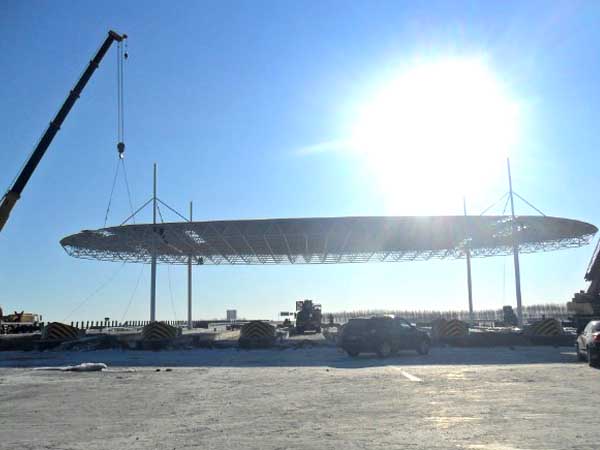 赤峰加油站网架案例